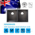 Nano Sink Double Bowl Nano Stainless Steel Black Kitchen Sink Supplier